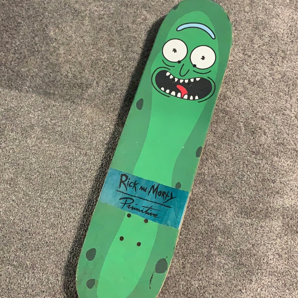 Rick and Morty Pickle Rick Skateboard Primitive Biebel